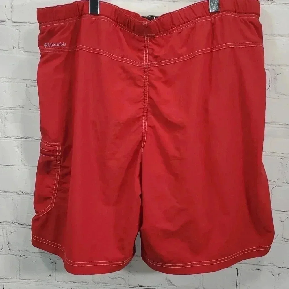 Columbia PFG Omni Shade Shorts Men’s 1x Red Fishing Outdoor